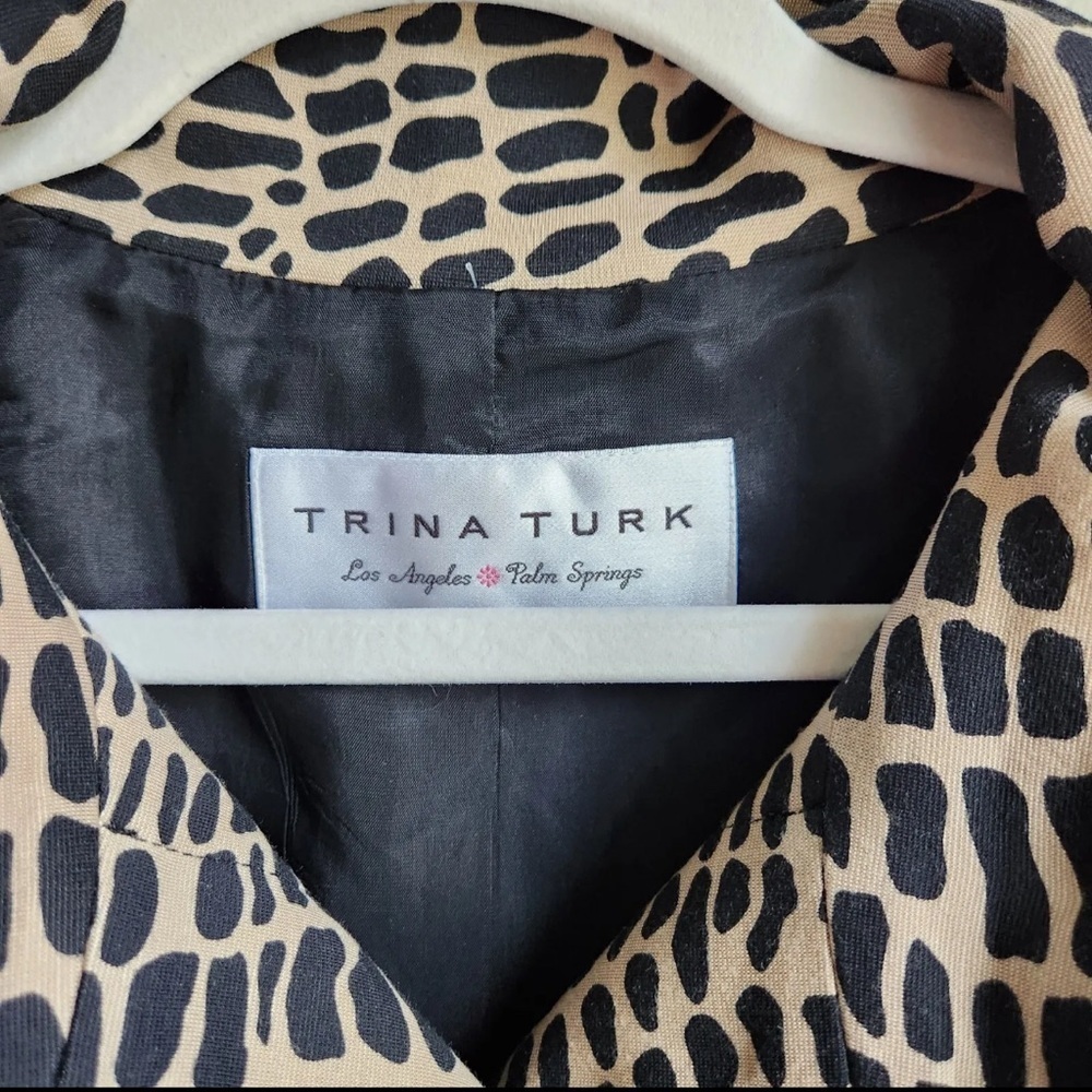 Trina Turk Animal Print Bolero Jacket Blazer - size 4 - Picture 5 of 10